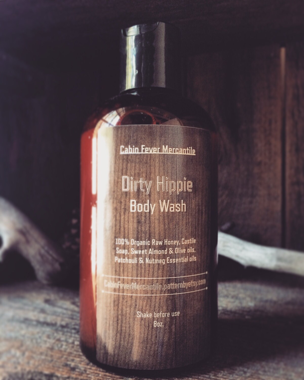 Body Wash / Dirty Hippie / Pure and Natural Soap / Patchouli