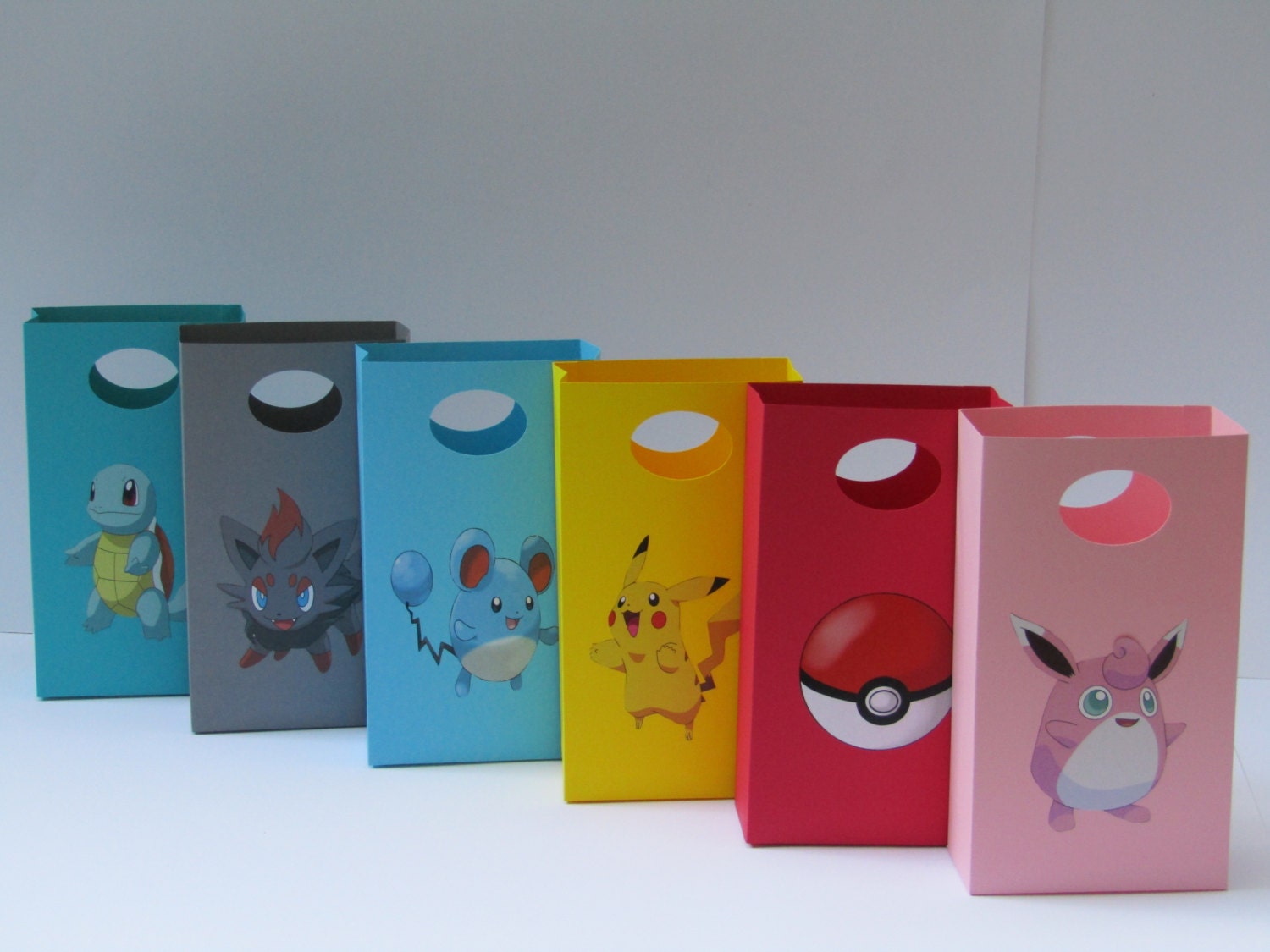 12 Pokemon Party Favor Bag Candy /Treat Bag Pokemon Goody