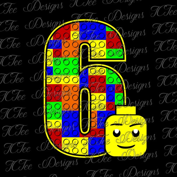 Download Lego 6 6th Birthday Lego Birthday SVG Design Download