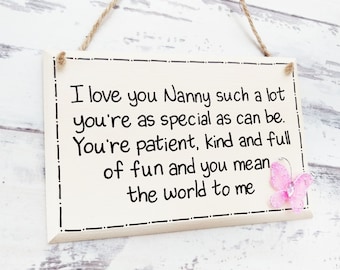 Gift for Nana,Nan birthday gift, Mothers Day gift, Gifts for Nanny, Nanny gifts, Nan gift, Grandma sign, Gift for Grandma