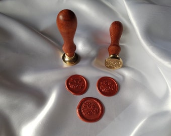 Custom Wax Seal Stamp, Personalized for Vintage Wedding Scroll Invitations and Other Ideas