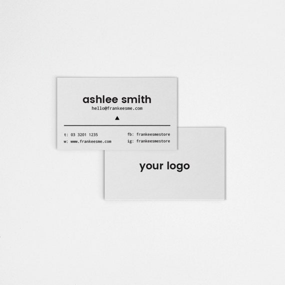 Business Cards Add Your Own Logo By StoriesDesignStudio