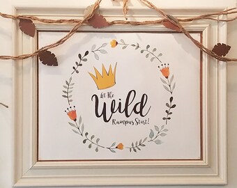 Where the Wild Things are Baby Shower Poster. DIY Printable