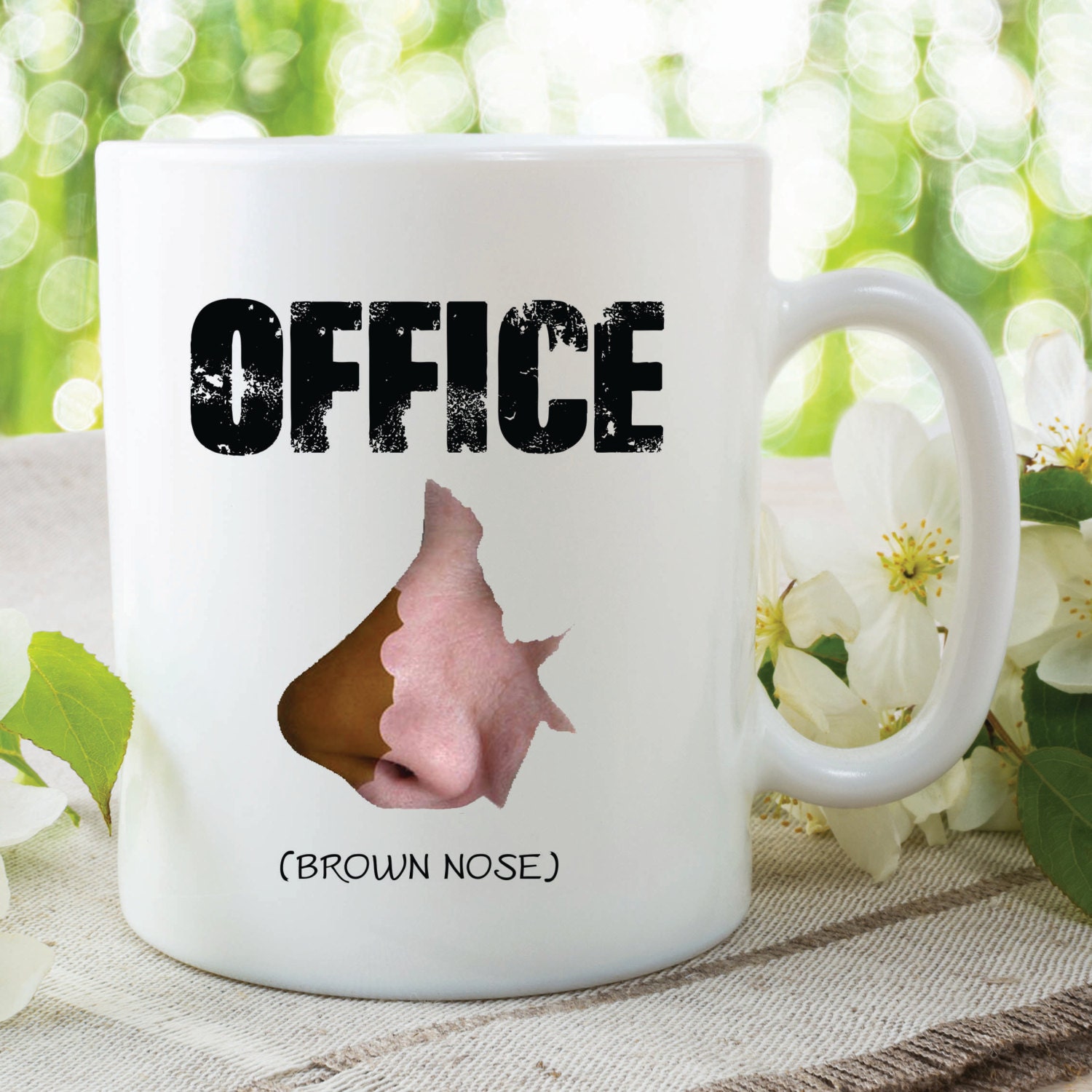 Funny Novelty Mugs Office Brown Nose Friend Gifts Funny Gift