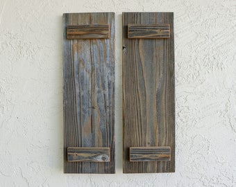 Rustic Door Shutters. Medium. Set of 2. Wooden Shutters. Barn Doors. Rustic Wooden Decor. Reclaimed Wood Decor. Rustic Barn Doors.