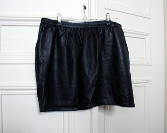 Jupe (simili cuir) vintage