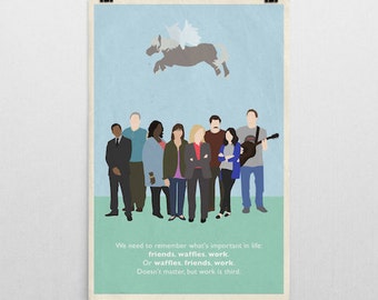 Friendship poster inspired by Parks and Recreations, parks and rec, park recreation, parks rec, parks and rec print, leslie knope, gift idea