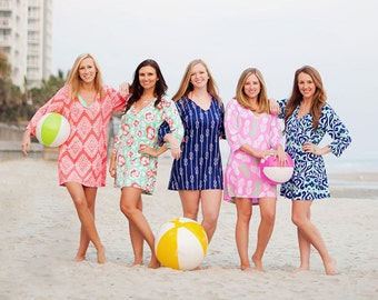 Monogrammed Beach Tunic, Monogrammed Tunic, Beach Tunic, Swimsuit Coverup, Beach Dress, Beach Cover-Up, Swim Tunic