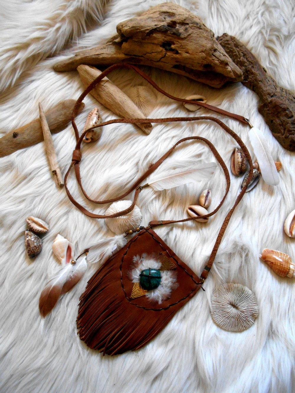 Beautiful NATIVE AMERICAN Pouch Medicine Bag by Minouchkita