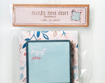 DON'T FORGET Floral Sticky Note Easel • Floral, Sticky note set • Target Dollar Spot • Target One Spot • Post it • Sticky notes