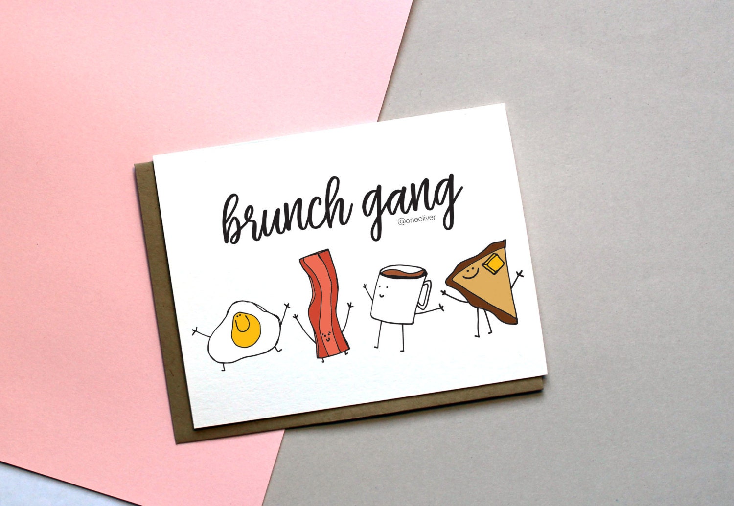 Brunch Card Breakfast Club Card Brunch Greeting Card