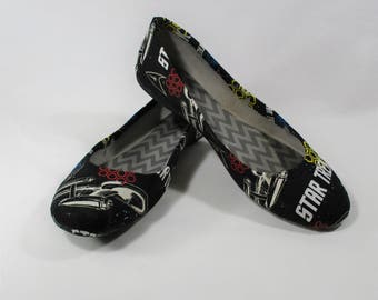 Star Trek Shoes - Choose Your Shoe Style - Unisex Shoes - Wedding - Geek- Men's - Bridal Shoes- Prom - Graduation - Gift - Custom Shoes