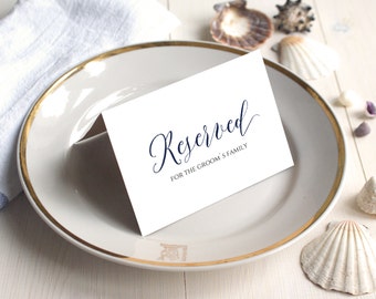 Reserved tent card | Etsy