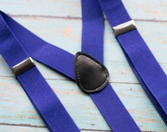 Royal Blue Suspenders for Kids - Boys Suspenders - Baby Suspenders - Toddler Boys Suspenders - Baby Boy Suspenders - Toddler Suspenders