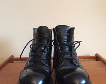 Vintage Blitrite Army Boots in Mens size 7 E. Steel Toe Combat Boots. Military Boots. Punk Boots.