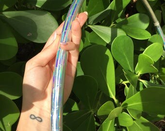 Silver Holographic Polypro Hoop