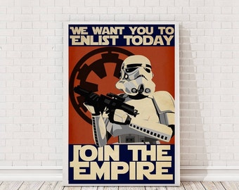 Star Wars Propaganda Poster Art Film Poster Movie Poster