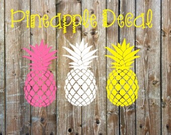Pineapple decal | Pineapple car decal | Car decal | Summer decal | Laptop decal | Cup decal | Phone decal