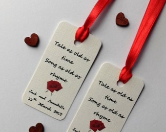 Beauty and the Beast wedding, Beauty and the beast tags, A tale as old as time tags, Disney wedding tags.
