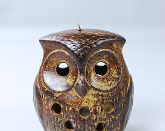 Vintage OWL ceramic OWL Lantern tea light holder candle holder Germany