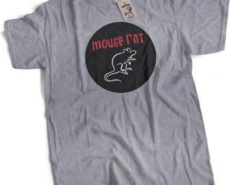 Mouse Rat T Shirt Inspired by Parks & Recreation Andy Dwyer Mens Premium T-Shirt S to 3X Large Parks and Rec Mouse Rat Band Shirt Mouserat