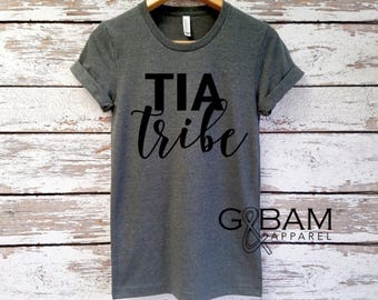 Tia Tribe/ Tia shirt / New Tia / Aunt Shirt / Auntie tee/ You're a Aunt / new aunt gift / future auntie / we're Pregnant / Item: 148976