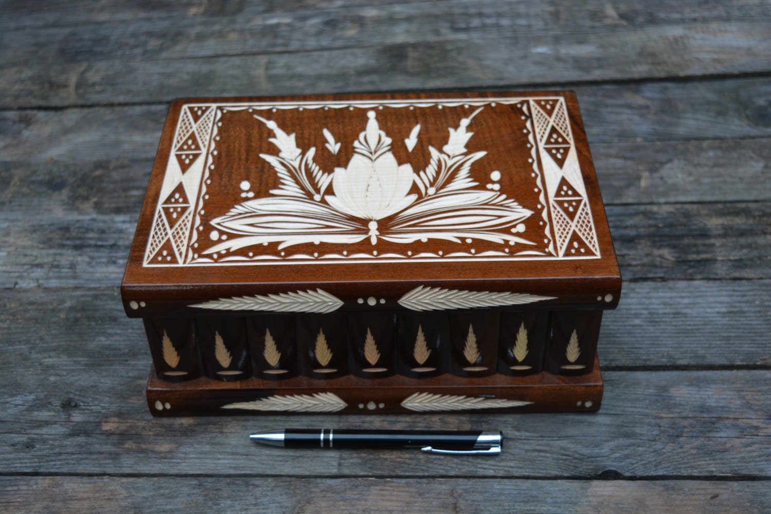 The LARGEST PUZZLE BOX on Etsy secret compartment box wedding