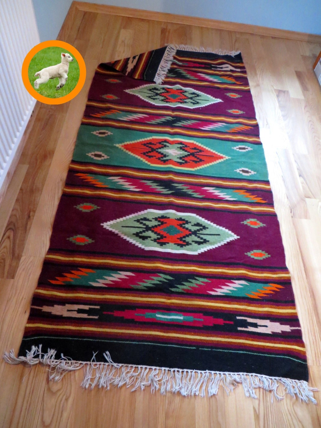 Aztec Runner Vintage Rug Runner Vintage Kilim Rug Kilim