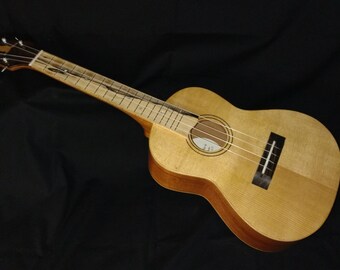 Handmade Black Kat Ukulele Tenor, South American Mahogany