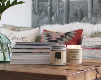 Arizona Scented Candle - Homesick Gift | Feeling Homesick | State Scented Candle | Moving Gift | College Student Gift | State Candles