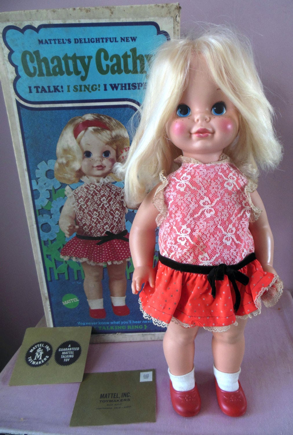 Mattel Chatty Cathy Doll With Box Vintage By Buyolddollsandtoys 4168