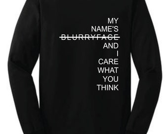 21 Pilots Blurryface Black Long Sleeve Shirt