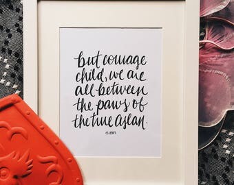 aslan quote  etsy