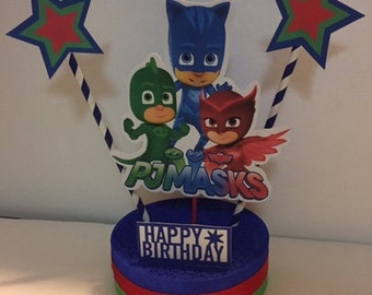 PJ Masks Birthday Centerpiece
