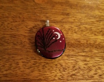 Dichroic Glass Mini Pendant - Under the Night Sky