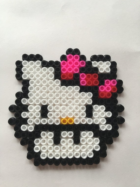 Hello Kitty Head Mario Mushroom Perler / Hama Beads