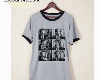 Supernatural Shirt Clothing Tshirt Tumblr Funny Wording Quote Light Gray and White
