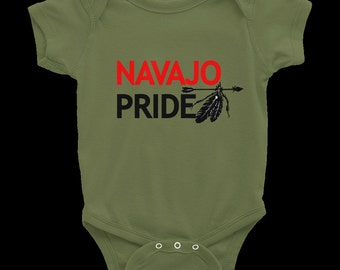 Navajo Pride Infant baby rib short sleeve one piece