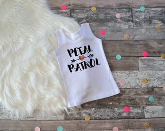 Girls Petal Patrol Shirt, Bridal Party Gift, Flower Girl Gift, Petal Patrol Tank Top, Bridal Party Shirt, Flower Girl Outfit, Flower Girl