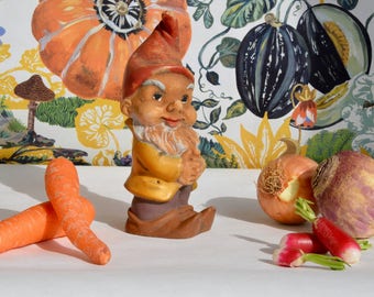 Signed and numbered former garden GNOME HEISSNER gnome collection vintage Germany