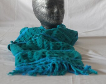 Elegant Webschal from cashmere and Merino