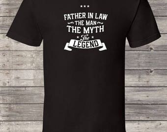 Father In Law Shirt, Father In Law Gift, The Man The Myth The Legend Funny Father In Law Shirt, Father In Law shirt