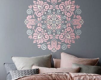 Mandala Wall Decor wall stencils | etsy Mandala Wall Decor wall stencils | etsy