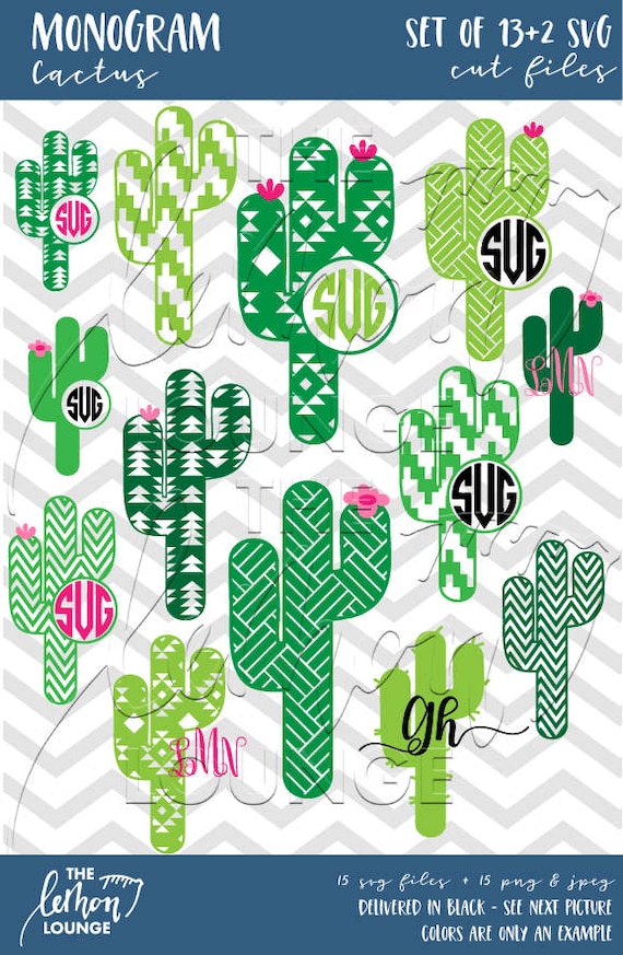 Download Cactus Monogram svg 13 2 monogram svg western svg Aztec