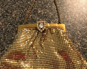Vintage Whiting & Davis Gold Mesh Purse