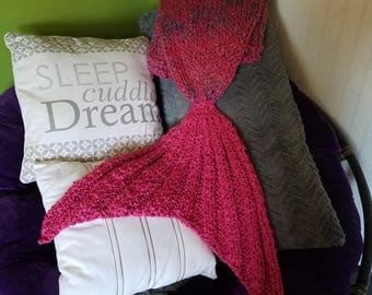 Extra Thick and Cozy Mermaid Tail Blankets- Kids to Adult XL