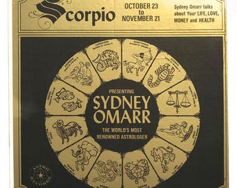 Scorpio Vinyl Record by Sydney Omarr