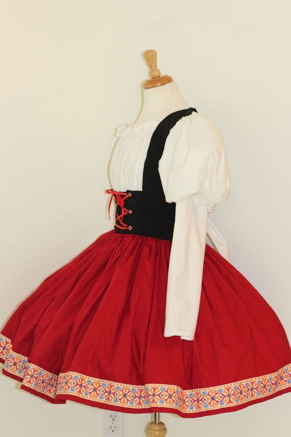 Heidi Swiss Miss German Barmaid BAr Maid Victorian Girl Dress