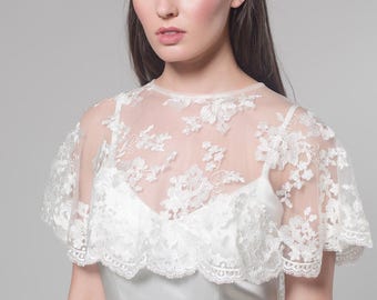 Sample Sale, Lace Bridal Cape, Bridal Capelet, Bridal Cover Up, Bridal Separates, Lace Capelet, Bridal Lace Capelet, Lace Cape