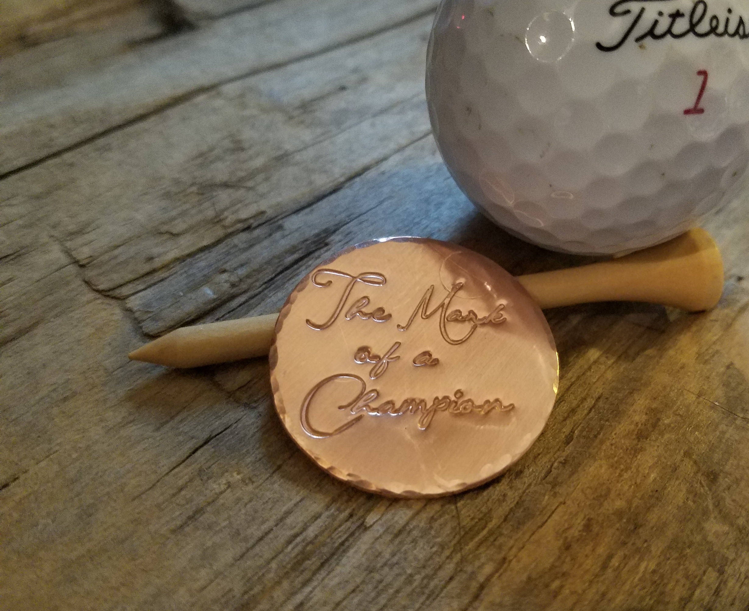 The Mark of a Champion Oversized Golf Ball Markers a set of